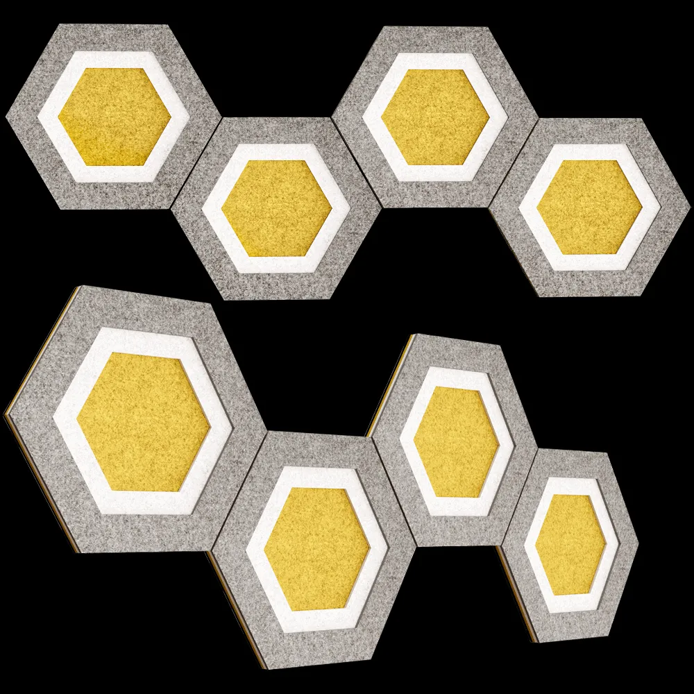 HEY-SIGN – Wall element Comb 4-pcs. set 3ds Max