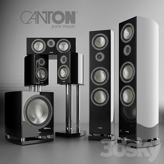 Hi-Fi speaker set Canton Vento 3DSMax File