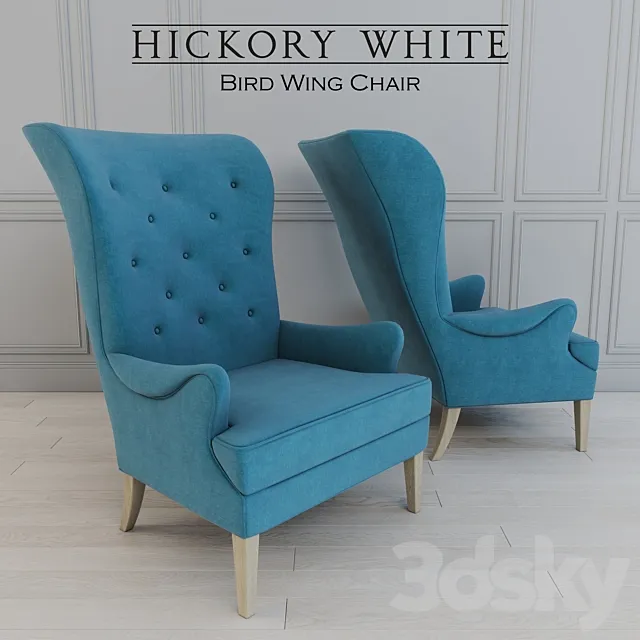 Hickory – Bird Wing Chair 3DSMax File