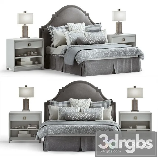 Hickory White Bella Bed 3dsmax Download