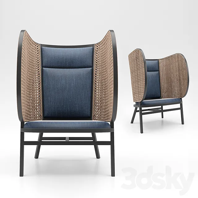 HIDEOUT Lounge Chair 3ds Max