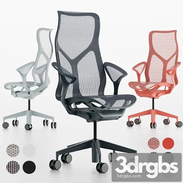 High-back cosm chair by herman miller 2 3dsmax Download