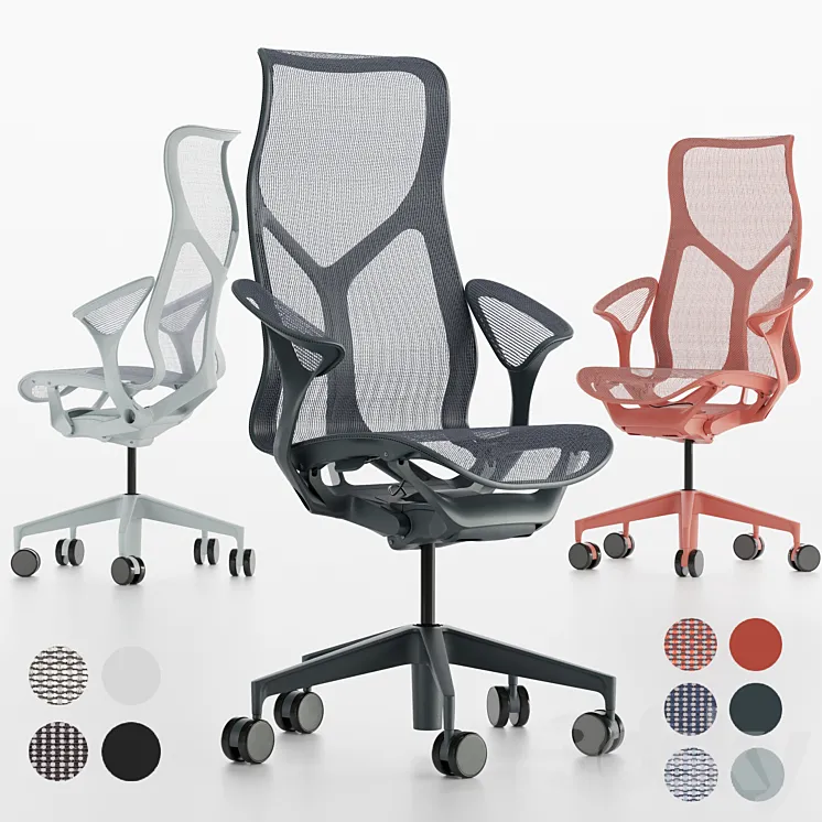 High-Back Cosm Chair by Herman Miller 3DS Max
