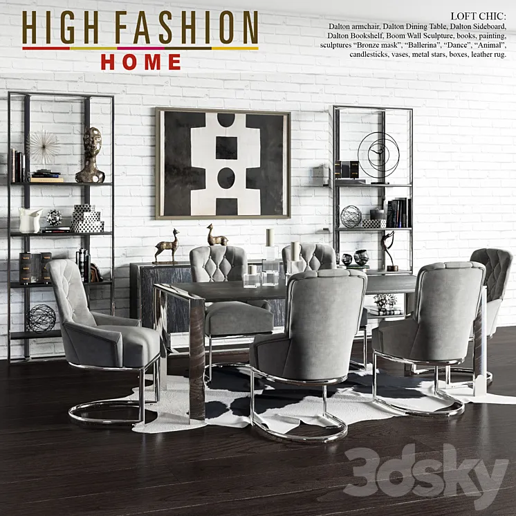 High Fashion Home – Loft Chic Dalton 3DS Max