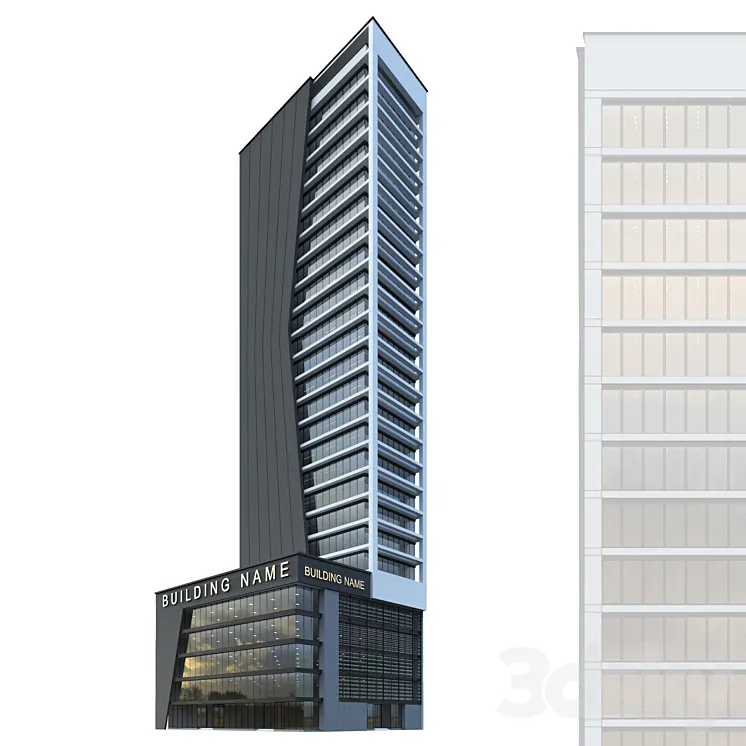 High-rise office building No. 2 3DS Max