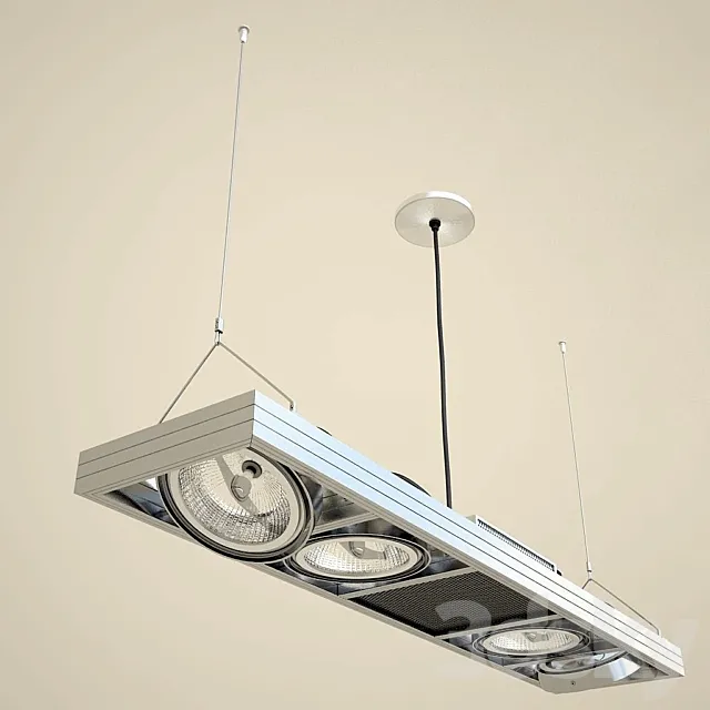 Hightech light 3DS Max Model