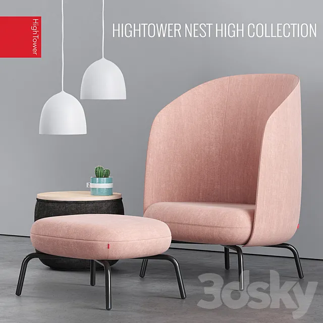 HighTower Easy Nest chair 3ds Max