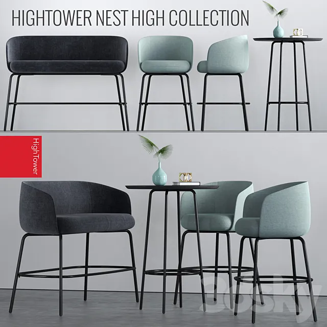 HighTower High Nest Set 3ds Max