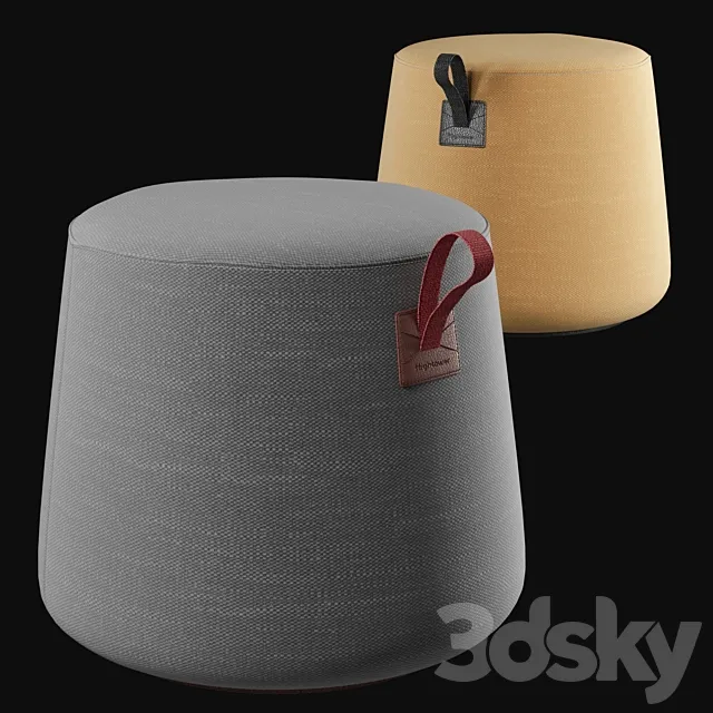 Hightower Round Pouf Most Modest 3DSMax File