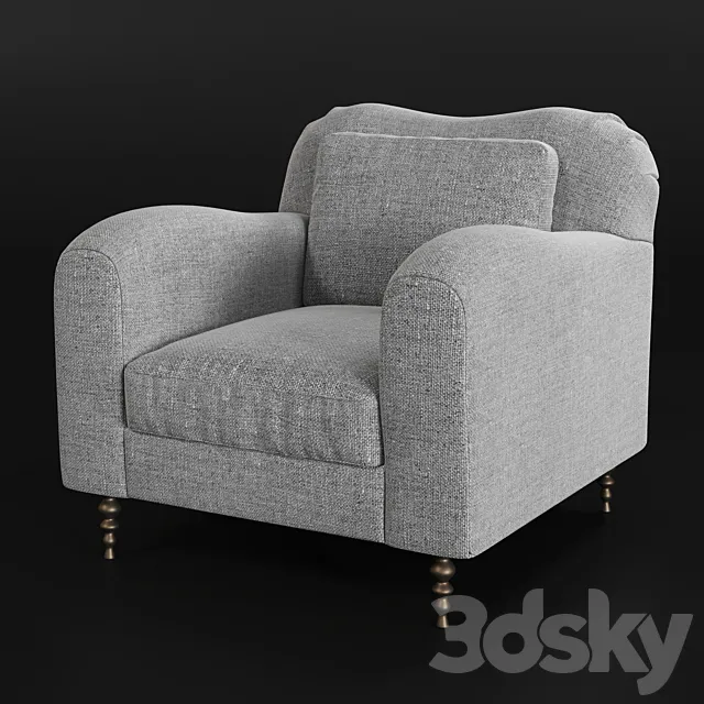 Hillcrest Lounge Chair by Kelly Wearstler 3DSMax File