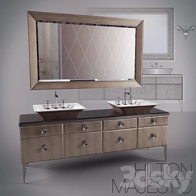 HILTON MAJESTIC vanity for bathroom 3ds Max