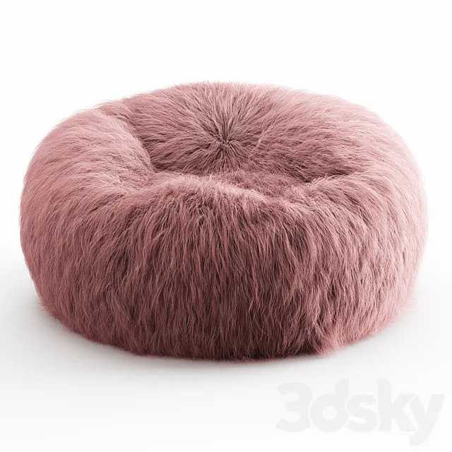 Himalayan Faux-Fur Beanbag 3DS Max Model