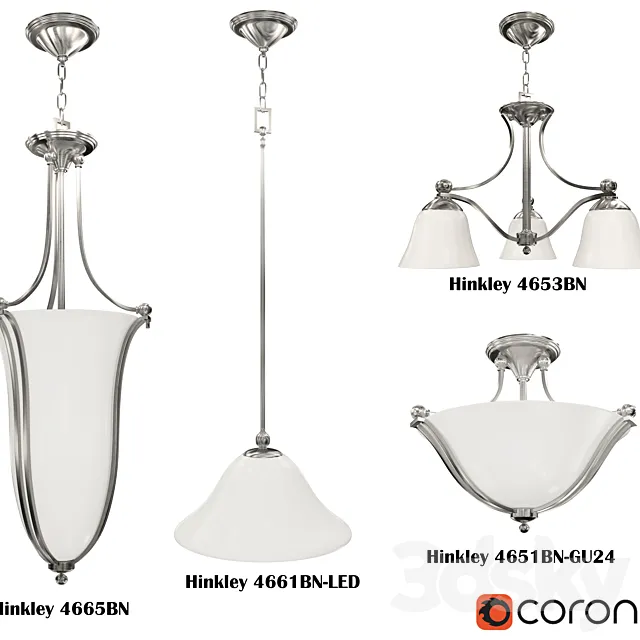 Hinkely Lighting Bolla Collections chandelier 3DSMax File