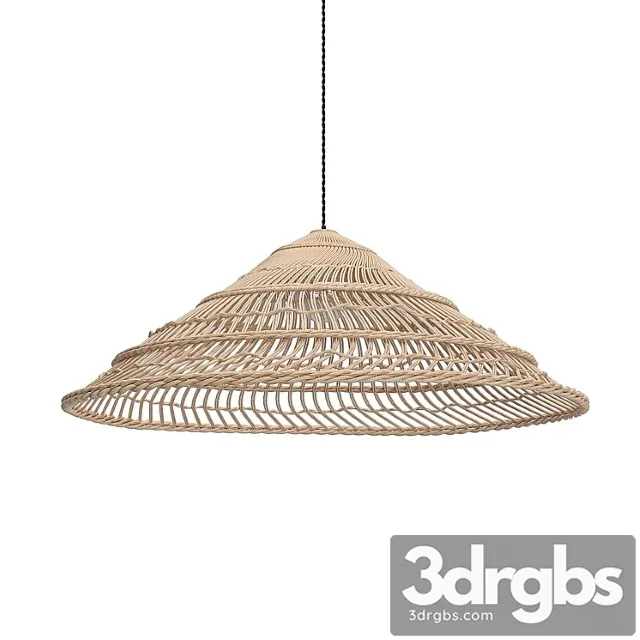 Hk living wicker hanging lamp triangle natural 3dsmax Download