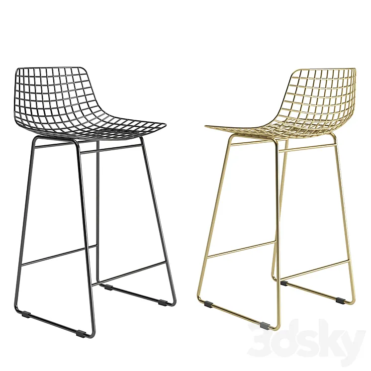 Hkliving Wire stool 3DS Max