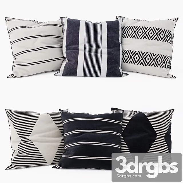 HM Home Decorative Pillows Set 19 3dsmax Download