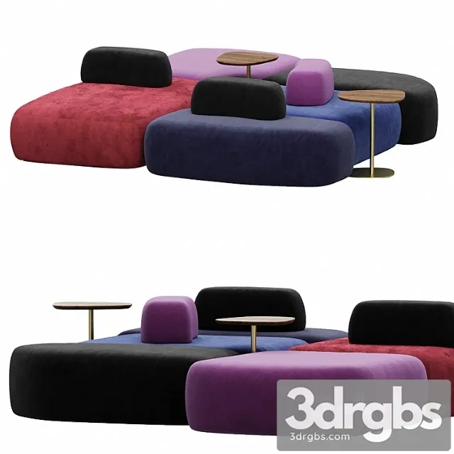 Hm63 pebble sofa set