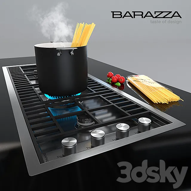 hob by Barazza – 1PLB3T – Spaghetti 3ds Max