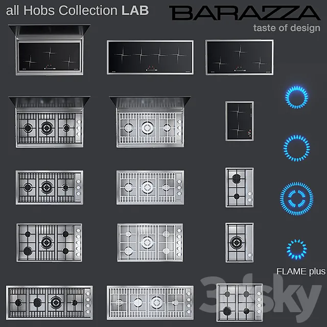 hob by Barazza – full LAB Collection 3ds Max