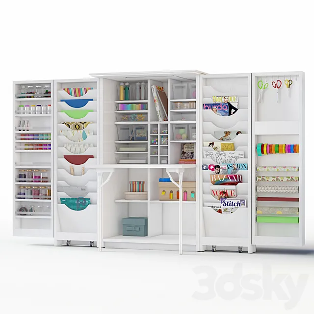 Hobby cupboard 3DS Max Model