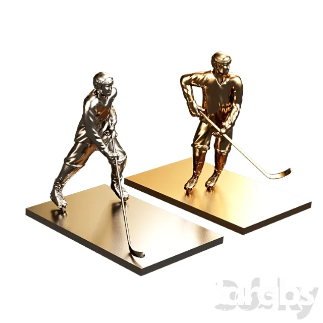Hockey players  metal 3dsmax Download