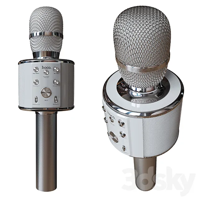 Hoco BK3 Bluetooth Karaoke Microphone 3DS Max Model