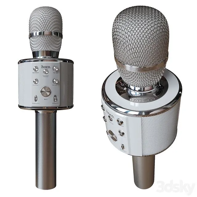 Hoco BK3 Bluetooth Karaoke Microphone 3dsMax Model