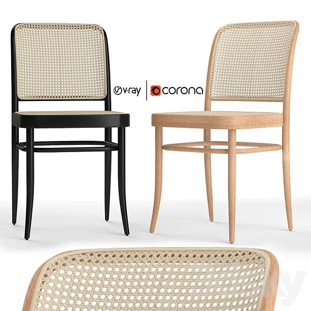 Hoffmann side dining chair 3ds Max