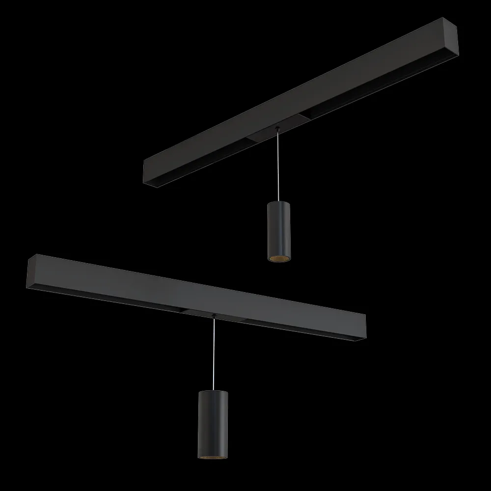 HOKASU – Pendant Lamp OneLine Tube Hang 3ds Max