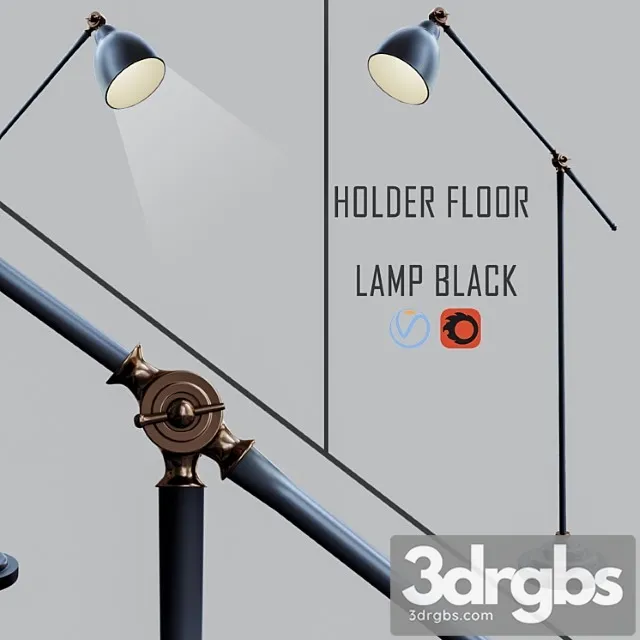 Holder Floor Lamp Black 3dsmax Download