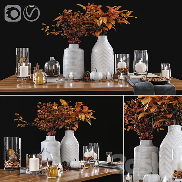 Holliday Decoration set 13 3DS Max Model
