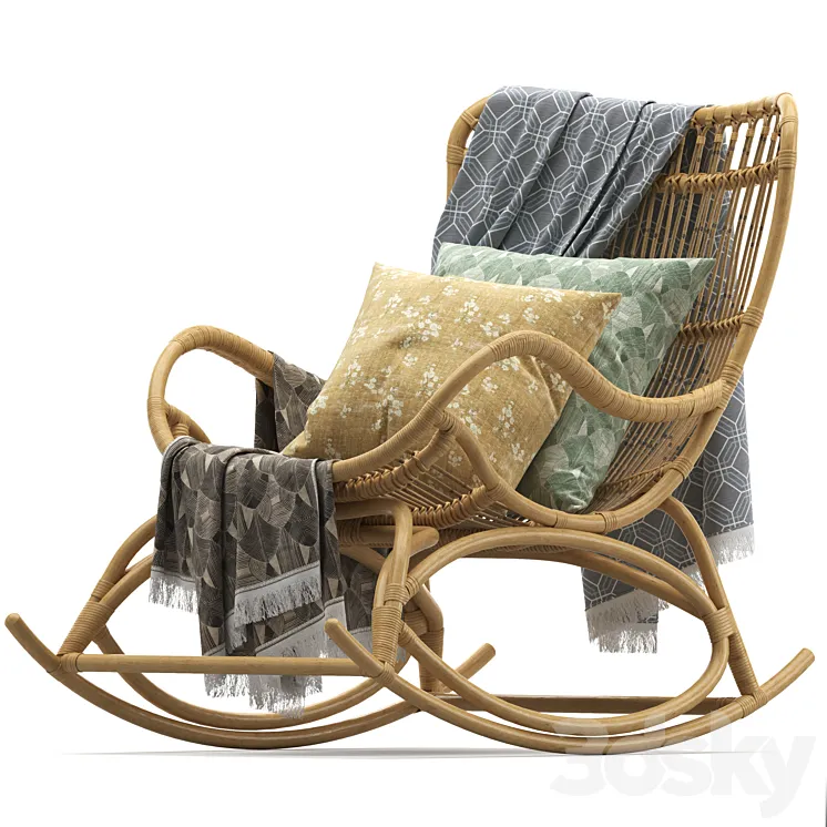 Hollingsworth Rocking Chair 3DS Max Model