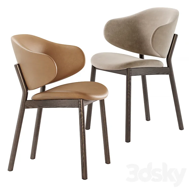 Holly chairs by Calligaris 3DS Max