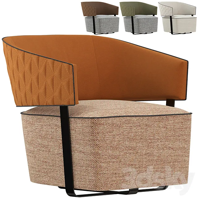 HOLLY collection armchair from CEPPI factory 3ds Max