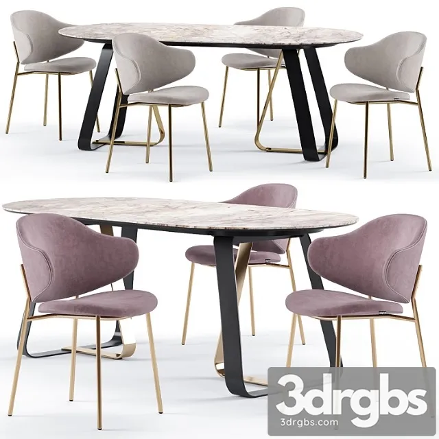 Holly dining chair and sunshine table – calligaris