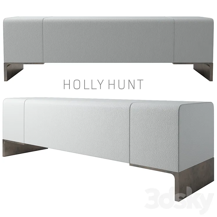 Holly Hunt Arakan Bench 3DS Max