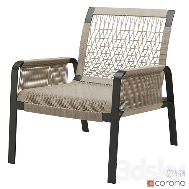 Holly Hunt Caracal Lounge chair 3ds Max
