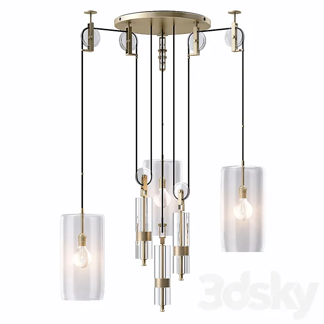 Holly Hunt Counterweight Chandelier 3DSMax File