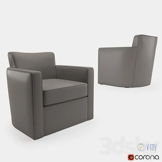 Holly Hunt Grace lounge chair 3ds Max