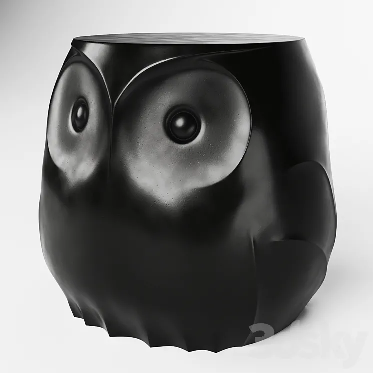 Holly Hunt Mister Owl Side Table 3DS Max