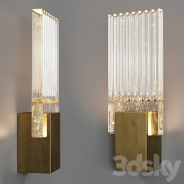 Holly Hunt Pleated Glass Sconce 3DSMax File