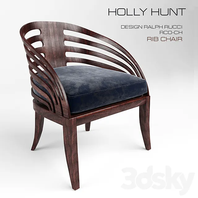 Holly Hunt RIB CHAIR 3DS Max Model