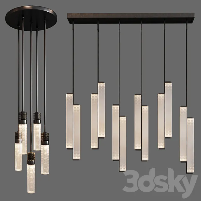Holly hunt set chandelier 3ds Max