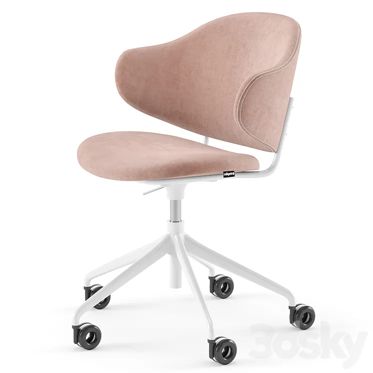 Holly upholstered home office chair – Calligaris 3DS Max