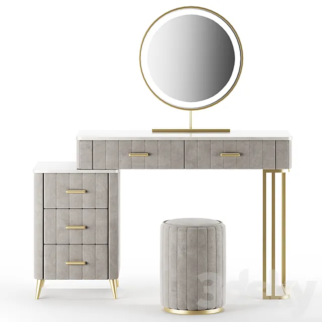 Homary Makeup Vanity Table 3DS Max Model