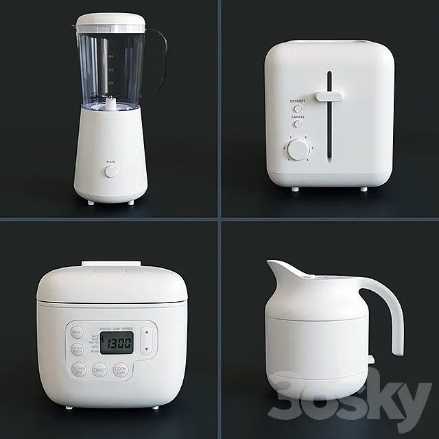 Home appliances Muji 3DSMax File