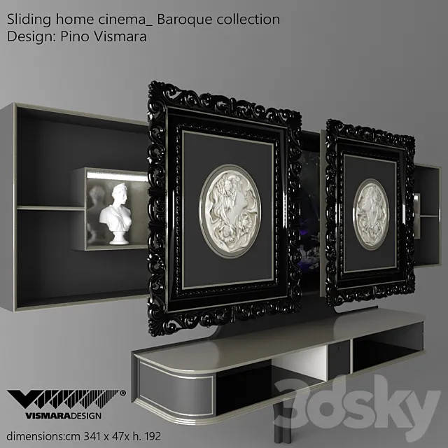 Home cinema VISMARA design 3ds Max