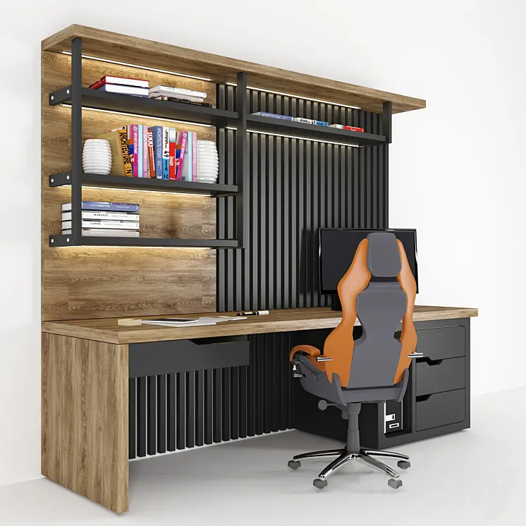 Home Office 3DS Max Model