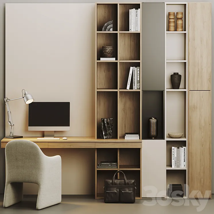 Home Office Set 3DS Max Model