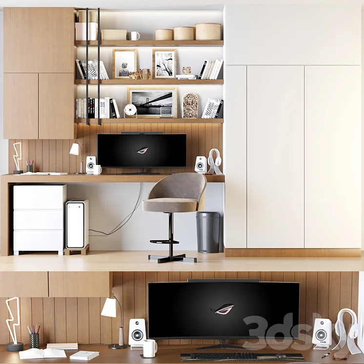 Home Office Set 3DS Max